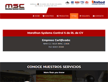 Tablet Screenshot of marathonsystemscontrol.com